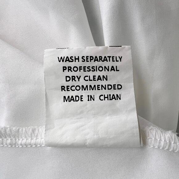 Fit & Flare Milkmaid Dress XL Green White Lantern Sleeves Ruffle Stretch Waist - Picture 12 of 16